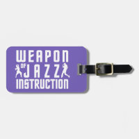 Jazz Instruction custom luggage tag