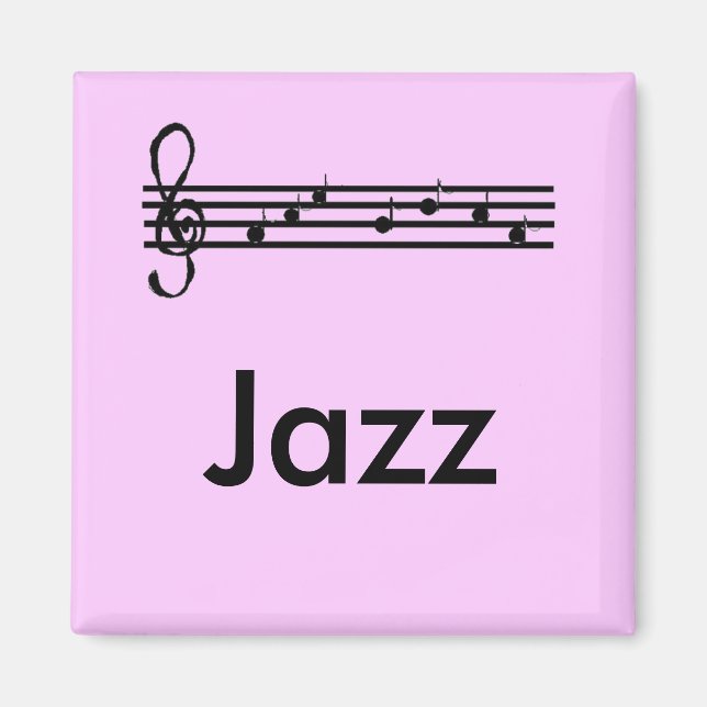 Jazz Lovers Purple  Magnet (Front)