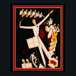 "Jazz Maestro" Art Deco Print 16 x 20<br><div class="desc">Nice Art Deco Print "Jazz Maestro"</div>