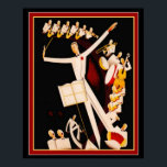 "Jazz Maestro" Art Deco Print 16 x 20<br><div class="desc">Nice Art Deco Print "Jazz Maestro"</div>