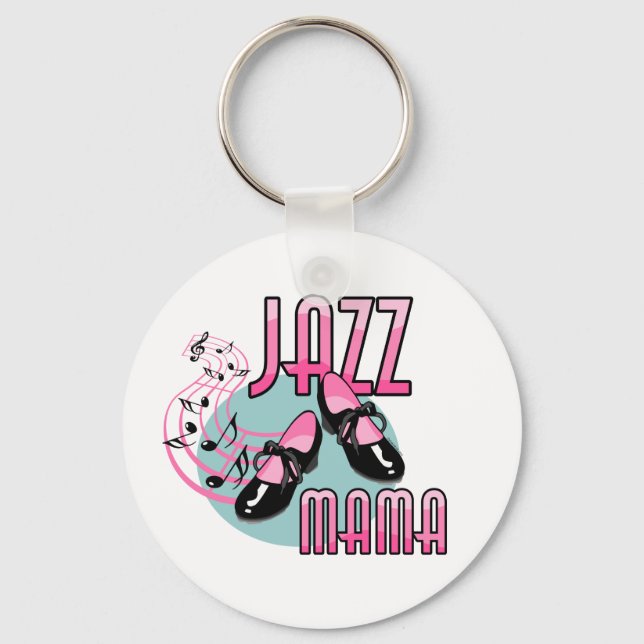 Jazz Mama Tap Dancing Key Ring (Front)