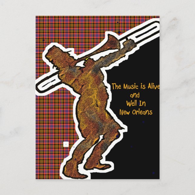jazz man postcard (Front)