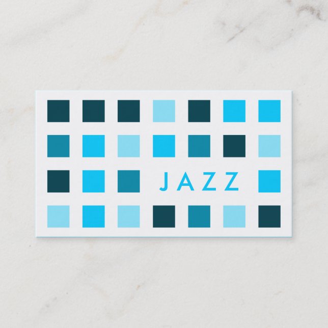 JAZZ (mod squares) Business Card (Front)