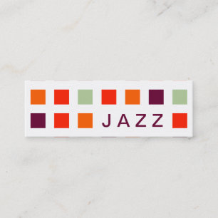 JAZZ (mod squares) Mini Business Card