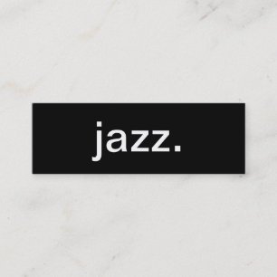 Jazz Music Business Card