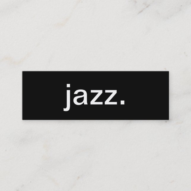 Jazz Music Business Card (Front)