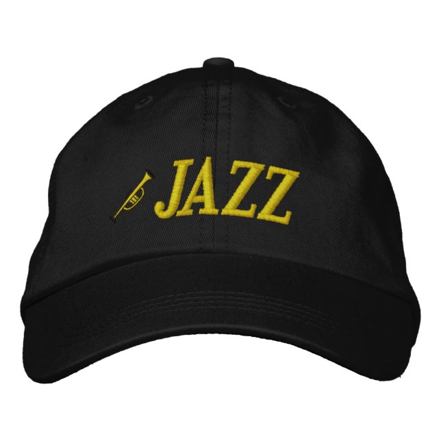 Jazz Music Embroidered Hat (Front)