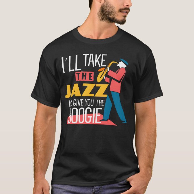 Jazz Music Jazz Musician T-Shirt (Front)
