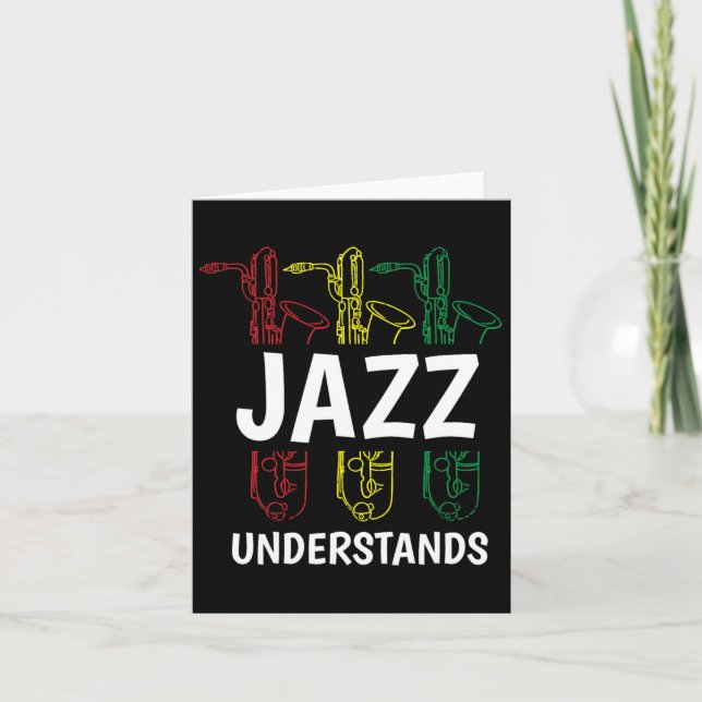 Jazz Music Juneteenth Black Musician African Ameri Card (Front)