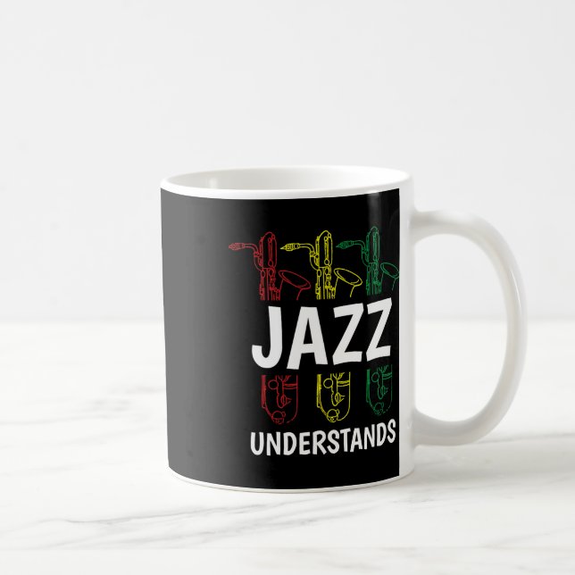 Jazz Music Juneteenth Black Musician African Ameri Coffee Mug (Right)