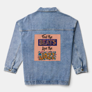 Jazz music lover denim jacket