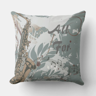 Jazz music pillow