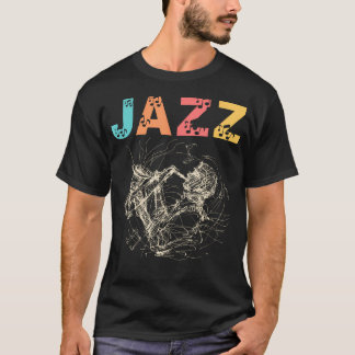 Jazz Music Saxophone Concert Trumpet Piano Orchest T-Shirt
