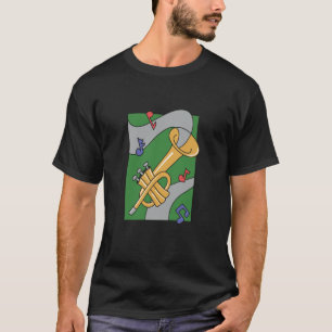 jazz music saxophone instrument notes T-Shirt