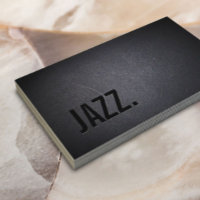 Jazz Music Teacher Modern Bold Black Minimal