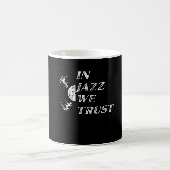 Jazz Music Vintage Funny Coffee Mug (Center)