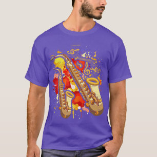 Jazz Musican Saxophonist Lover Instrument Saxophon T-Shirt