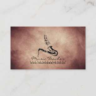 Jazz Musician/Music Teacher Business Card v2