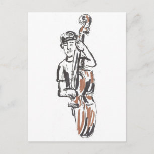 Jazz Musician Postcard