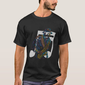 Jazz Musician Sax Saxophonist Gift Idea Saxophone  T-Shirt