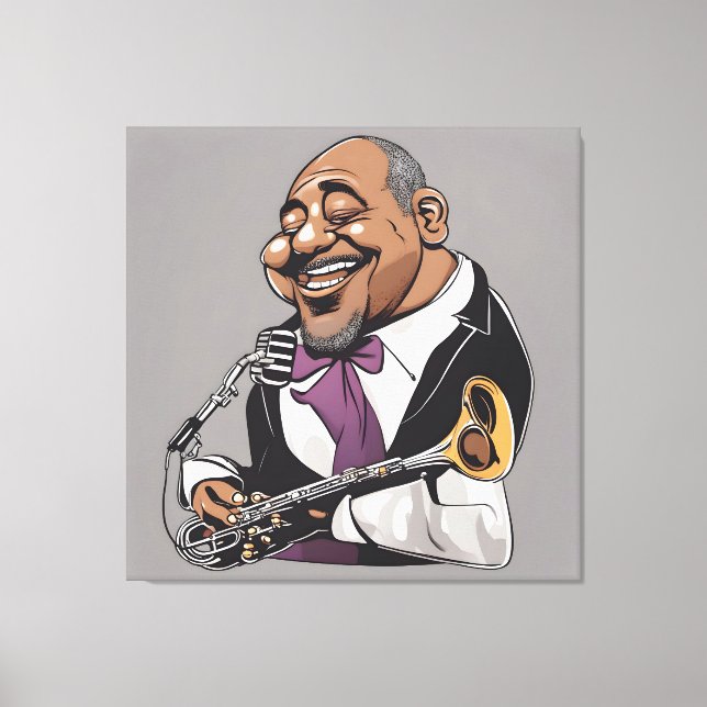 jazz musicians canvas print (Front)
