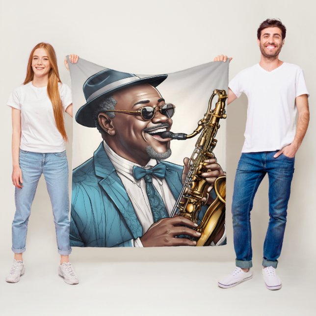 jazz musicians fleece blanket (In Situ)