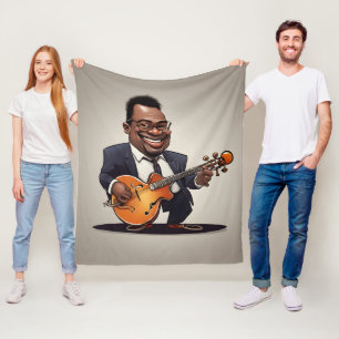 jazz musicians fleece blanket