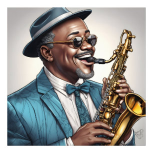 jazz musicians photo print