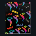 Jazz Musicians Retro Blues Music POP-ART Acrylic Print<br><div class="desc">Jazz Musicians Retro Music POP ART Hand Drawn Illustration,  Jazz band,  1930s - 1950s. Blues. Retro Music Saxophone player,  Guitar player,  Trombonist. Abstract Rainbow Bright colour. Christmas Gifts. Watercolor painting. Trendy Modern Design for Home Décor Art & Wall Décor,  Framed & Finished Art,  Acrylic Art</div>