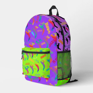 Jazz Musicians Retro Music Blues Party Birthday Printed Backpack
