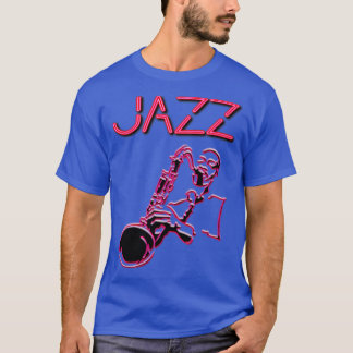 Jazz Neon sign with Sax Player T-Shirt