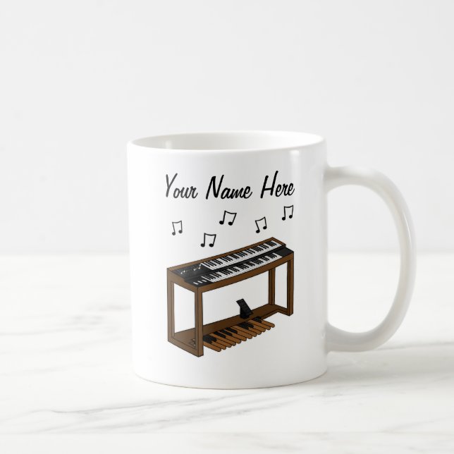 Jazz Organ Custom Mug Organist Musician Gift (Right)
