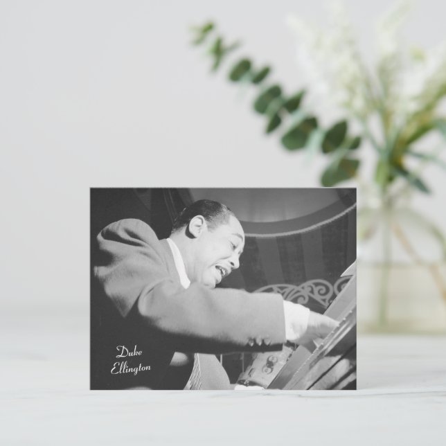 Jazz Pianist Duke Ellington Postcard (Standing Front)