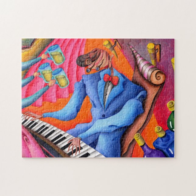 Jazz pianist jigsaw puzzle (Horizontal)