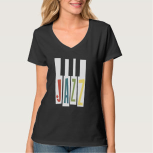 Jazz Piano Keys Vintage Jazz Musician T-Shirt