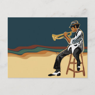 Jazz Player Postcard