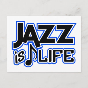 Jazz postcard