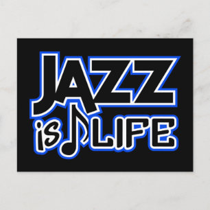 Jazz postcard