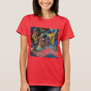 Jazz Quartet Musicians Folk Art T-Shirt