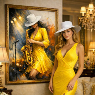 Jazz Rhythm and Color Canvas Print