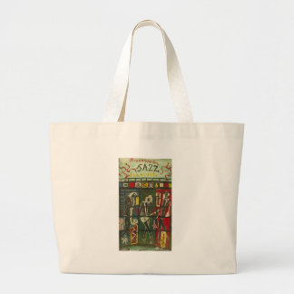 jazz riverside large tote bag