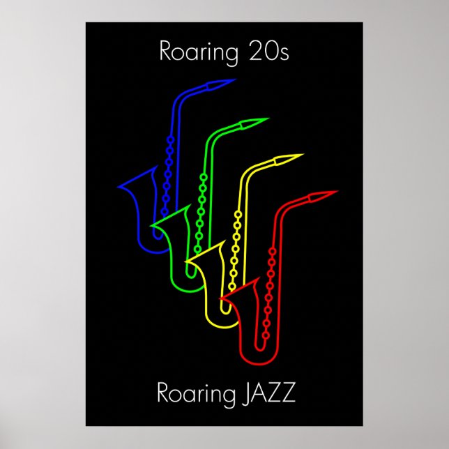 JAZZ - Roaring 20s - Roaring JAZZ Poster (Front)