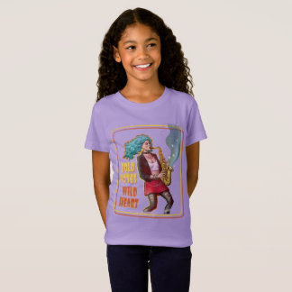 Jazz Rock Girl Power – Saxophone Player  T-Shirt