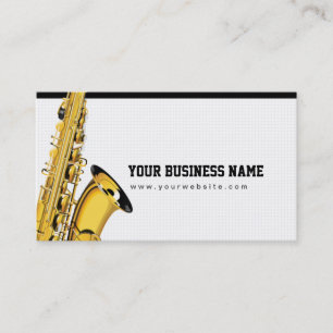 Jazz Saxaphone Soul Music Musician Business Card