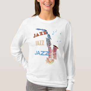 Jazz Saxophone Modern Art T-Shirt