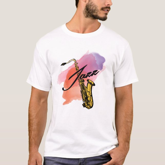 Jazz Saxophone T-Shirt (Front)