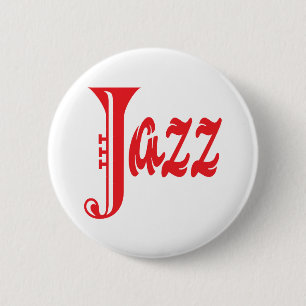 Jazz sign 6 cm round badge