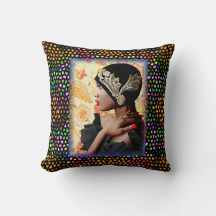 Jazz Singer Harlem Renaissance Cushion