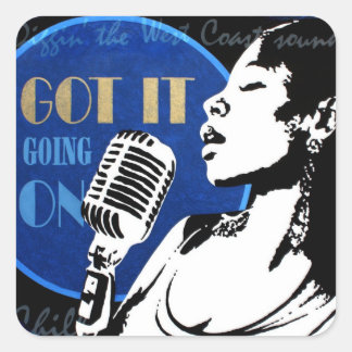 Jazz Singer Sticker