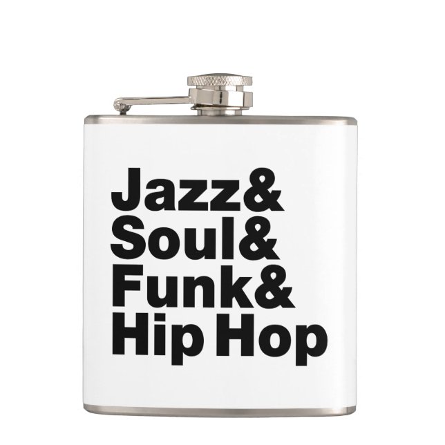 Jazz & Soul & Funk & Hip Hop Flask (Front)